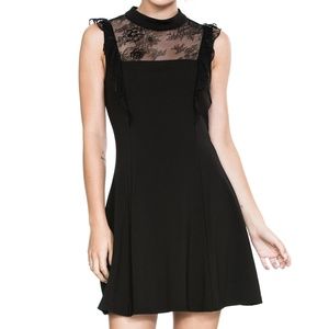 SLEEVELESS LACE  BACK ZIPPER DRESS